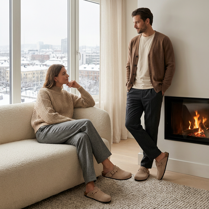 Softora Boston – Premium Suede Comfort Clogs