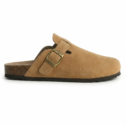 Softora Boston – Premium Suede Comfort Clogs