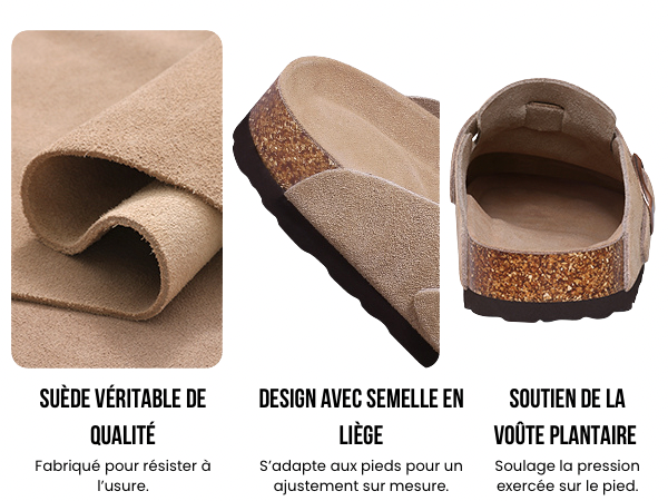 Softora Boston – Premium Suede Comfort Clogs